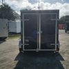 6x10 SA Trailer - Black, Double Barn Doors, Side Door, Extra Height