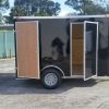 6x10 SA Trailer - Black, Double Barn Doors, Side Door, Extra Height