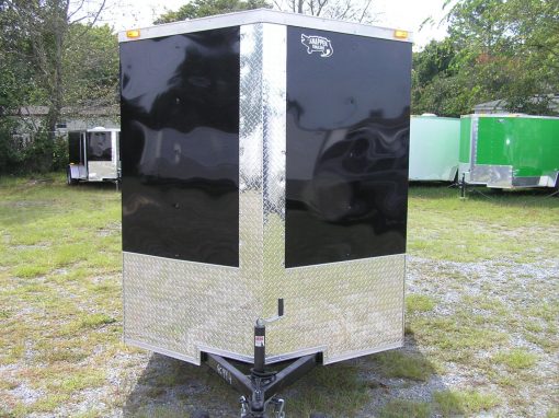 6x10 SA Trailer - Black, Ramp, Side Door, Extra Height