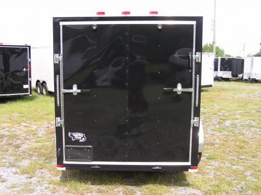 6x10 SA Trailer - Black, Ramp, Side Door, Extra Height