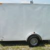 6x10 SA Trailer - White, Ramp, Side Door, Extra H, Stab Jacks