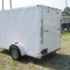 6x10 SA Trailer - White, Ramp, Side Door, Extra H, Stab Jacks