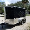 6x10 TA Trailer - Black, Ramp, Side Door, Extra Height
