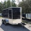 6x10 TA Trailer - Black, Ramp, Side Door, Extra Height