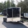 6x10 TA Trailer - Black, Ramp, Side Door, Extra Height