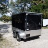 6x10 TA Trailer - Black, Ramp, Side Door, Extra Height