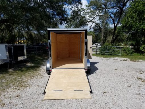 6x10 TA Trailer - Black, Ramp, Side Door, Extra Height