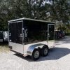 6x10 TA Trailer - Black, Ramp, Side Door, Extra Height