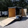 6x10 TA Trailer - Black, Ramp, Side Door, Extra Height