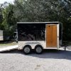 6x10 TA Trailer - Black, Ramp, Side Door, Extra Height