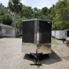 6x12 SA Trailer - White, Double Doors, Side Door, Extra Height