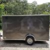6x12 SA Trailer - White, Double Doors, Side Door, Extra Height