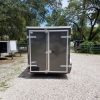 6x12 SA Trailer - White, Double Doors, Side Door, Extra Height