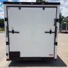 6x12 SA Trailer - White, Ramp, Side Door, Extra Height, Blackout Package