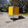 6x12 SA Trailer - Yellow, Double Doors, Side Door, Extra Height, Concession Door