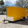 6x12 SA Trailer - Yellow, Double Doors, Side Door, Extra Height, Concession Door