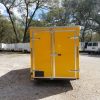 6x12 SA Trailer - Yellow, Double Doors, Side Door, Extra Height, Concession Door