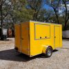 6x12 SA Trailer - Yellow, Double Doors, Side Door, Extra Height, Concession Door