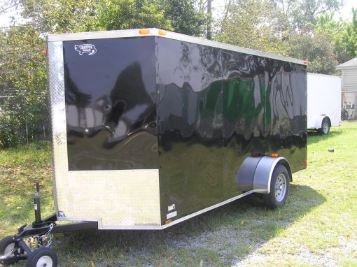 6x14 SA Trailer - Black, Ramp, Side Door, Extra Height