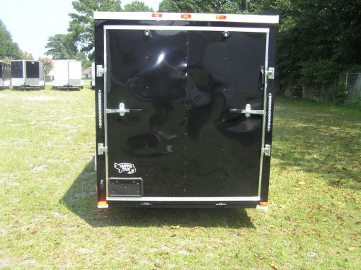 6x14 SA Trailer - Black, Ramp, Side Door, Extra Height