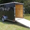 6x14 SA Trailer - Black, Ramp, Side Door, Extra Height