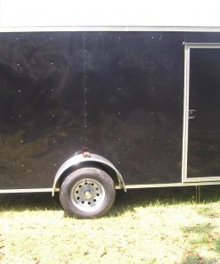 6x14 SA Trailer - Black, Ramp, Side Door, Extra Height