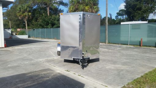 6x14 SA Trailer - Champagne, Ramp, Side Door, Extra Height