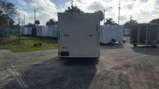 6x14 SA Trailer - Champagne, Ramp, Side Door, Extra Height