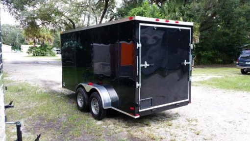 6x14 TA Trailer - Black, Ramp, Side Door, Extra Height