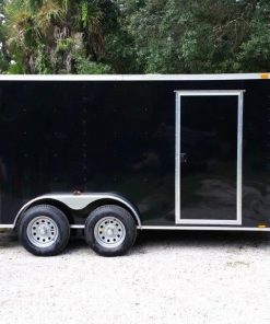 6x14 TA Trailer - Black, Ramp, Side Door, Extra Height