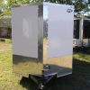 6x14 TA Trailer - White, Rear Double Doors, Side Door, Extra Height