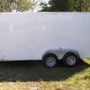6x14 TA Trailer - White, Rear Double Doors, Side Door, Extra Height