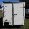 6x14 TA Trailer - White, Rear Double Doors, Side Door, Extra Height