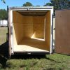 6x14 TA Trailer - White, Rear Double Doors, Side Door, Extra Height