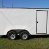 6x14 TA Trailer - White, Rear Double Doors, Side Door, Extra Height