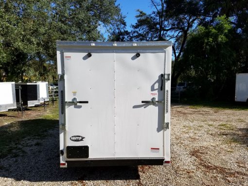 6x14 TA Trailer - White, Ramp, Side Door, Extra Height