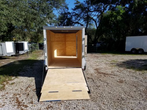 6x14 TA Trailer - White, Ramp, Side Door, Extra Height