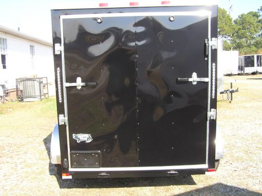 6x8 SA Trailer - Black, Ramp, Extra Height