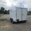 7x10 TA Trailer - White, Barn Doors, Side Door, Extra Height