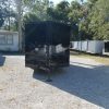 7x12 SA Trailer - Black with Blackout Package, Barn Doors, Side Door, Brakes, Extra Height