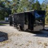 7x12 SA Trailer - Black with Blackout Package, Barn Doors, Side Door, Brakes, Extra Height