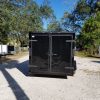 7x12 SA Trailer - Black with Blackout Package, Barn Doors, Side Door, Brakes, Extra Height