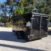 7x12 SA Trailer - Black with Blackout Package, Barn Doors, Side Door, Brakes, Extra Height