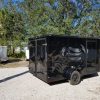 7x12 SA Trailer - Black with Blackout Package, Barn Doors, Side Door, Brakes, Extra Height
