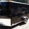 7x12 SA Trailer - Black, Barn Doors, Side Door, Brakes, Extra Height