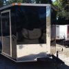 7x12 SA Trailer - Black, Barn Doors, Side Door, Brakes, Extra Height
