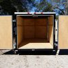7x12 SA Trailer - Black, Barn Doors, Side Door, Brakes, Extra Height