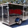 7x12 SA Trailer - Black, Barn Doors, Side Door, Brakes, Extra Height