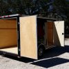 7x12 SA Trailer - Black, Barn Doors, Side Door, Brakes, Extra Height