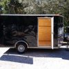 7x12 SA Trailer - Black, Barn Doors, Side Door, Brakes, Extra Height